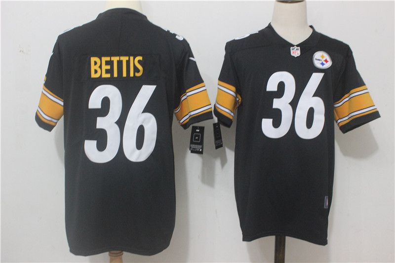 Men Pittsburgh Steelers #36 Bettis Black Nike Vapor Untouchable Limited NFL Jerseys